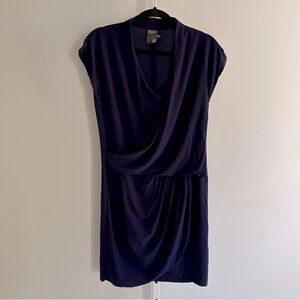Taylor Navy Wrap Mini Dress